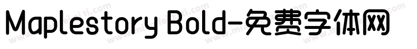 Maplestory Bold字体转换
